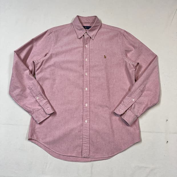 M) 폴로 랄프로렌 클래식 핑크 옥스포드 셔츠