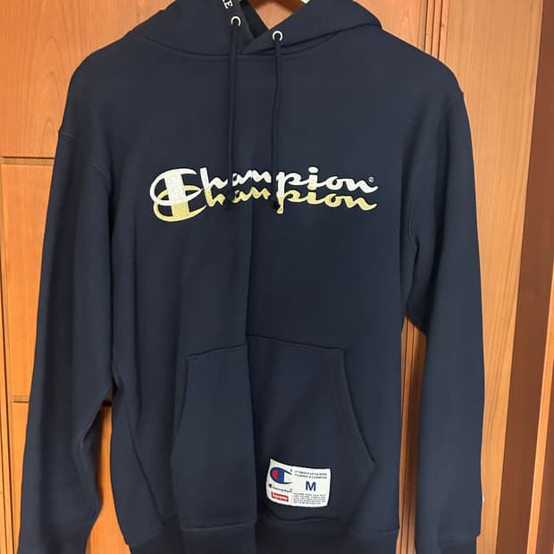 슈프림 X 챔피온 빅로고 후드