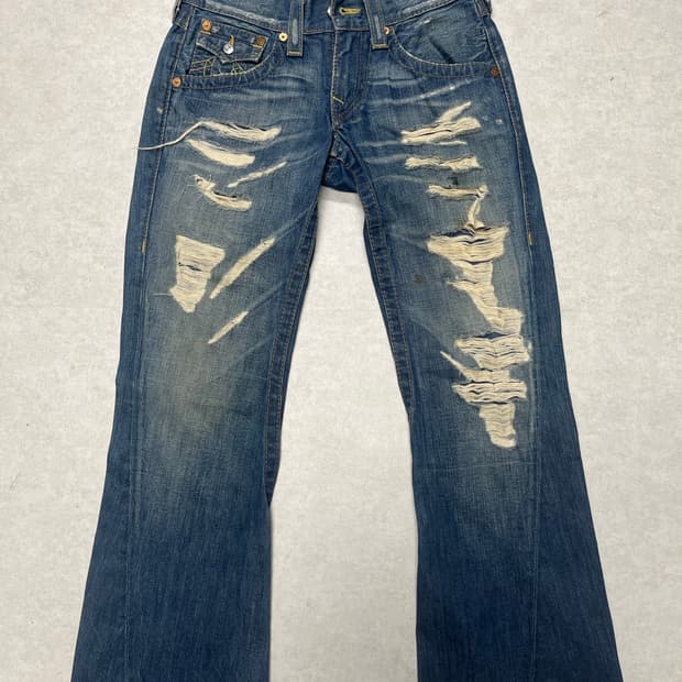 트루릴리전 y2k 부츠컷 데님팬츠 29