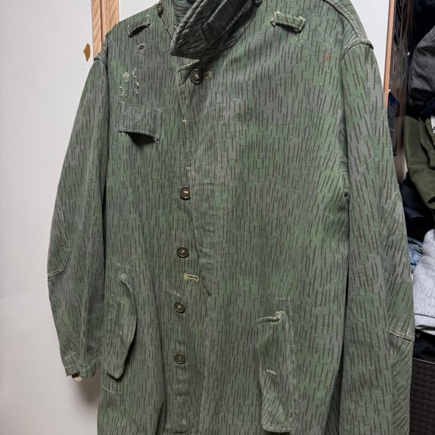 60s 체코 군 m-60 필드 자켓 레인드랍 카모