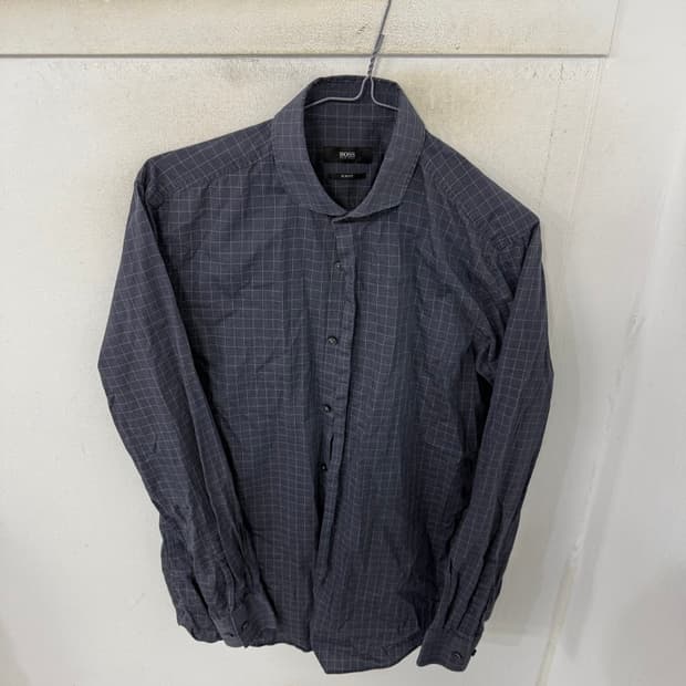 휴고보스 체크셔츠