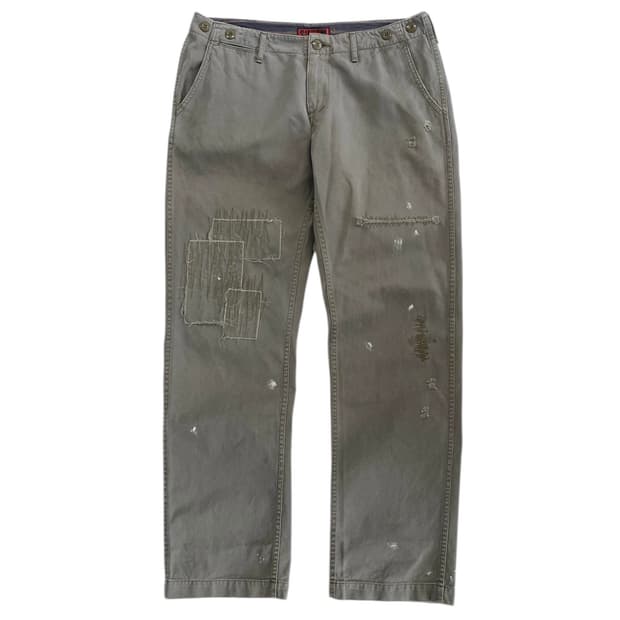 존불 패치워크 치노 팬츠