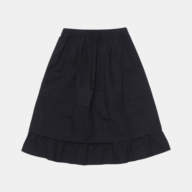 [오헤시오 X 노티카] 프릴 스커트 블랙
