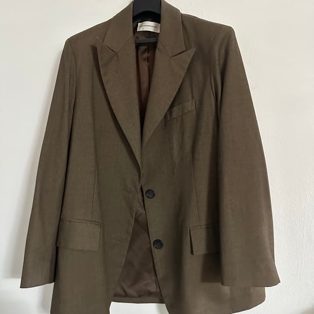 더오픈 드로덕트 (오픈와이와이) 블레이저 자켓 브라운 원사이즈