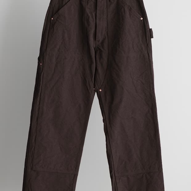 [새] 26SS 코모리 코튼 덕 페인터팬츠 브라운