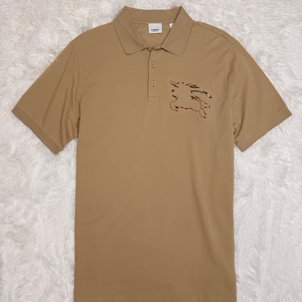 버버리 EKD 홀스 자수 카라티 (XL)