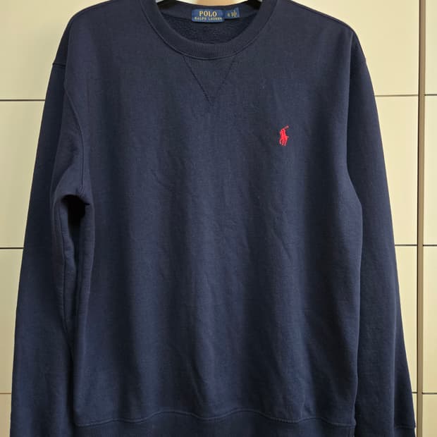 폴로 랄프로렌 남성 기모 네이비 맨투맨