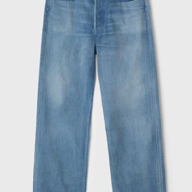 [4] 오라리 25ss 셀비지 페이디드 라이트 데님 와이드 팬츠