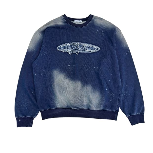 Unused 데님 스웨트셔츠