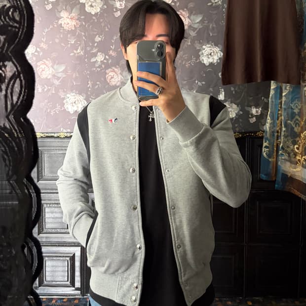 a251) 메종키츠네 트리컬러 폭스 테디자켓