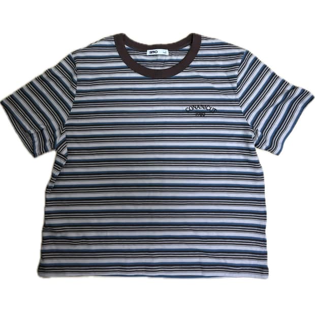 스파오 줄무늬 반팔 티셔츠 L
