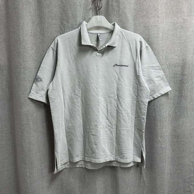 [F] 매니아매스 maniamass 코튼 카라 반팔티셔츠