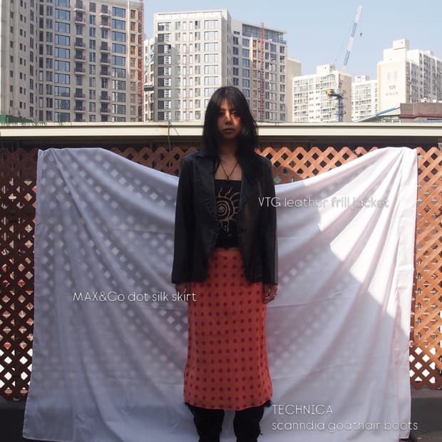 MAX&CO 도트 스커트