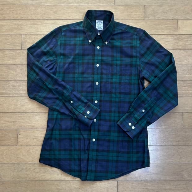 브룩스브라더스_블랙워치 타탄체크 셔츠_S