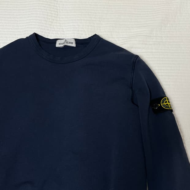 스톤아일랜드 키즈 여성 네이비 맨투맨 12y