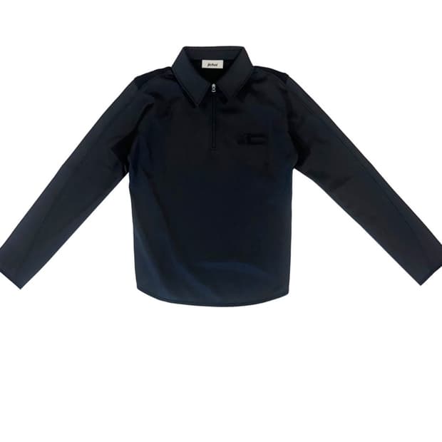 지초이 aw25 HALF ZIP SHIRT (BLACK) size 1