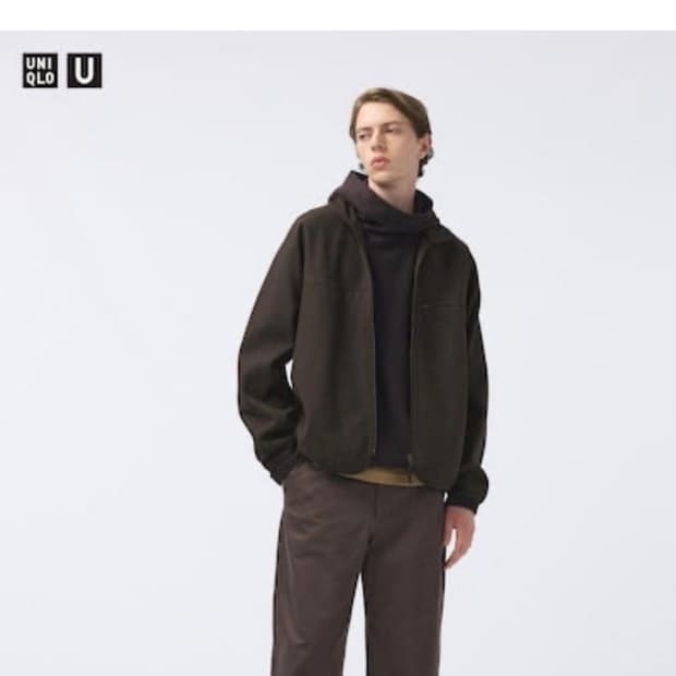 유니클로 u 와이드핏 치노팬츠 다크브라운 79