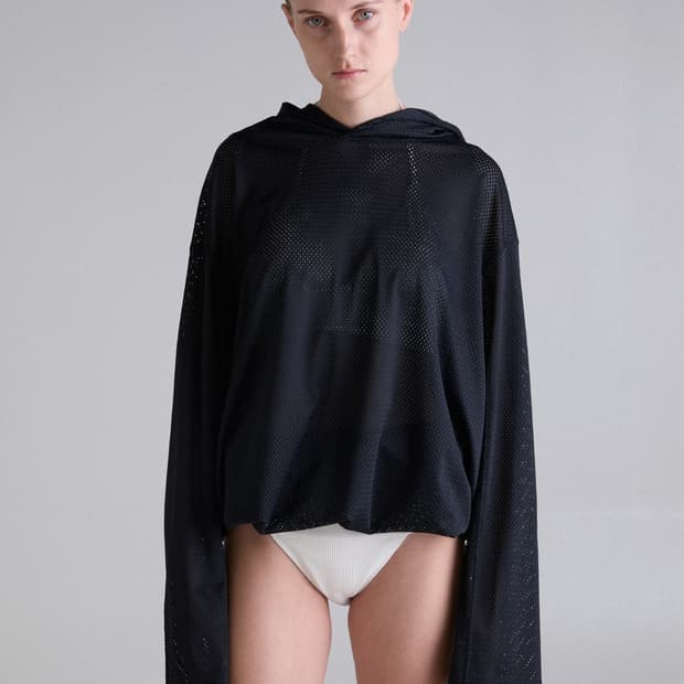 innir 메쉬 후드 풋볼 셔츠 이니어