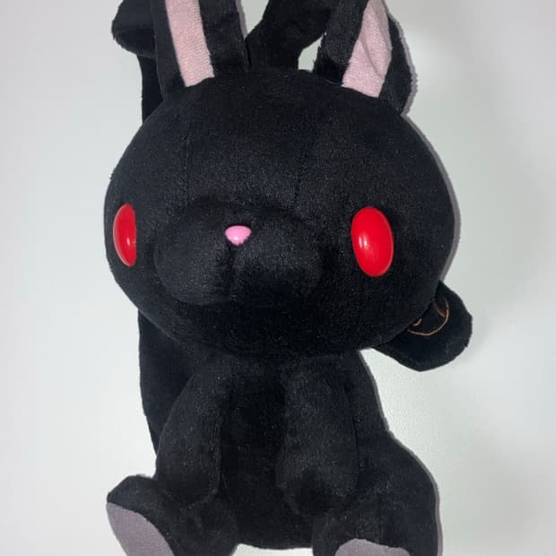 범용토끼 중형 인형 블랙 핑크 고전