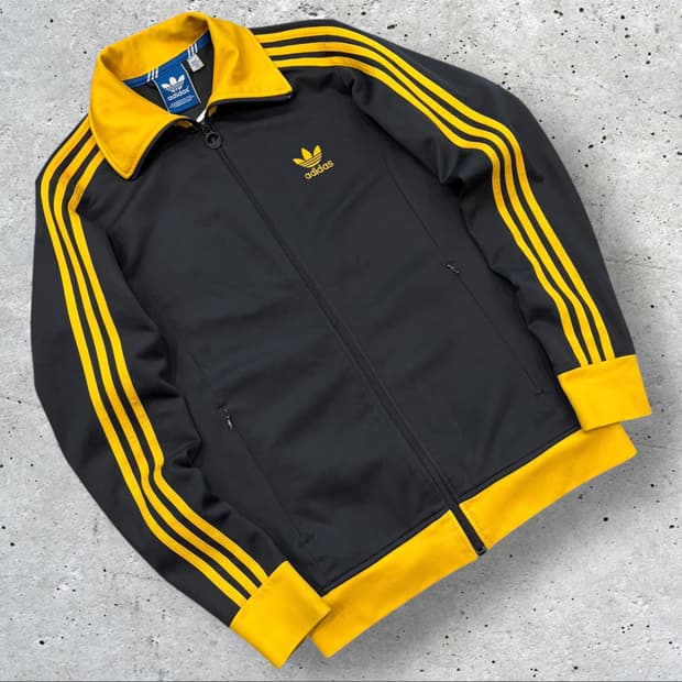 [95] 15s 아디다스 유로파 옐로우 삼선 트랙탑 져지 집업 B959