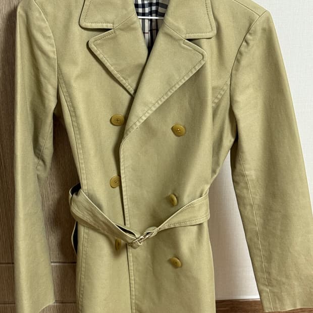 버버리 블루 라벨 트렌치 코트 38