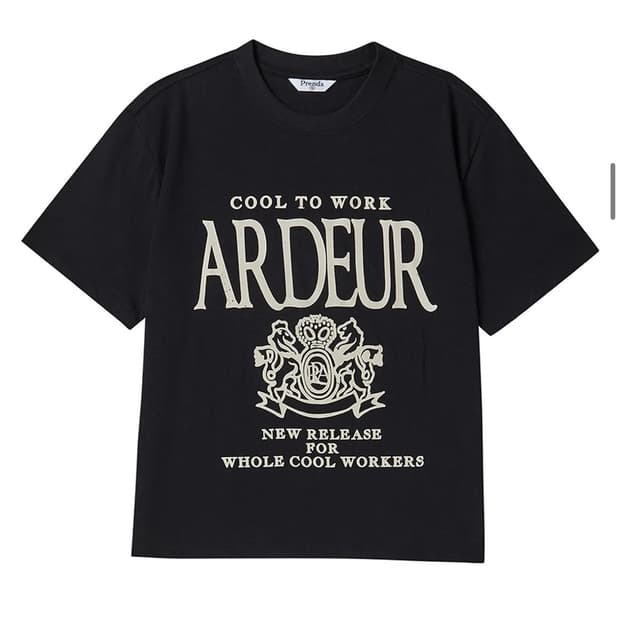 프렌다 Ardeur crewneck tee 블랙