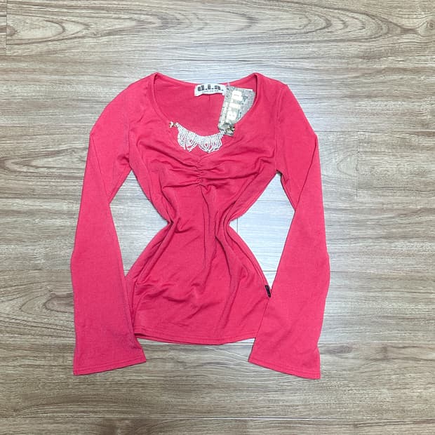 빈티지 d.i.a 다이아 보석 긴팔 티셔츠 오네갸루 긱시크 베메클깔 고딕