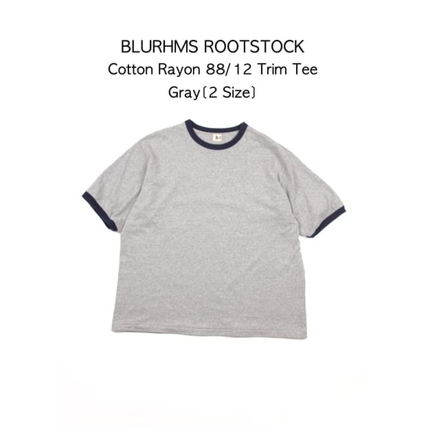 blurhms ROOTSTOCK 코튼 레이온 88/12 링거 티셔츠