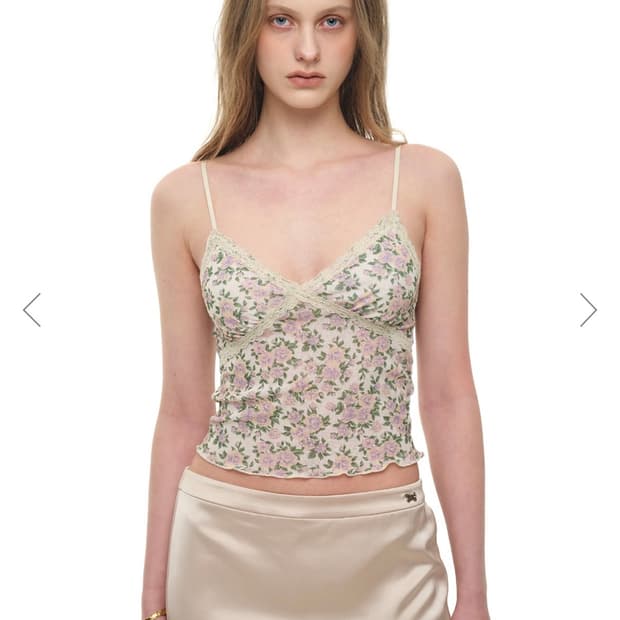 투머치텍스 tmt LACE ROSE CORSET TOP