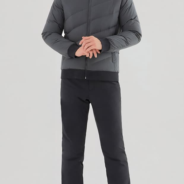 테일러메이드 골프 사선 퀼팅 구스 다운 점퍼 XL 22SS