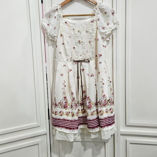 엑시즈팜(Axes femme) 플로럴 로즈 레이스 원피스