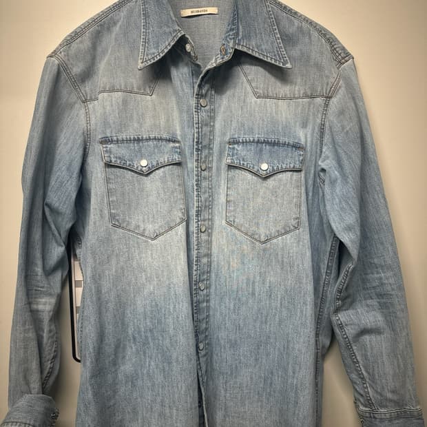 41size오늘만22만)25fw허스밴드파리 웨스턴셔츠 스톤워시