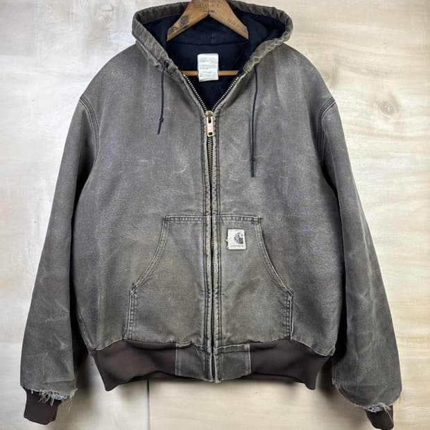 칼하트 J68 액티브 후드 자켓 체스트넛