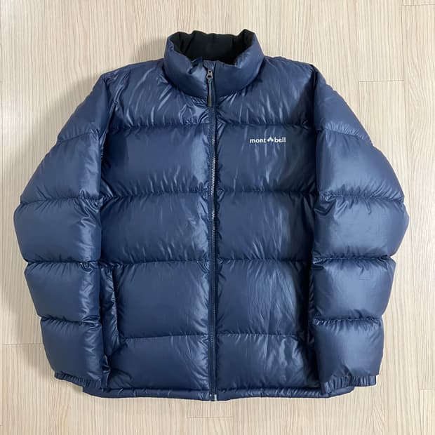 몽벨 구스 다운 패딩 네이비