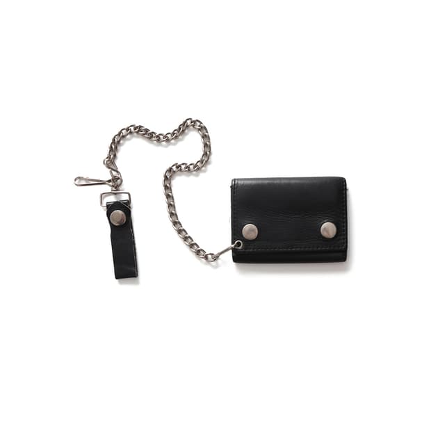 VINTAGE Genuine Leather Chain Wallet