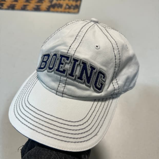 Boeing 빈티지 스티치 볼캡 모자 트러커캡 스냅백