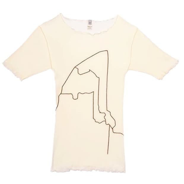 베이스레인지 AROOSTOOK 엣지 디테일 슬림 티셔츠 