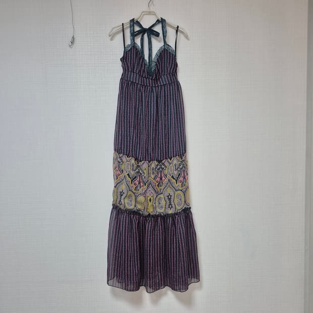 Japanese vintage 보헤미안 맥시드레스