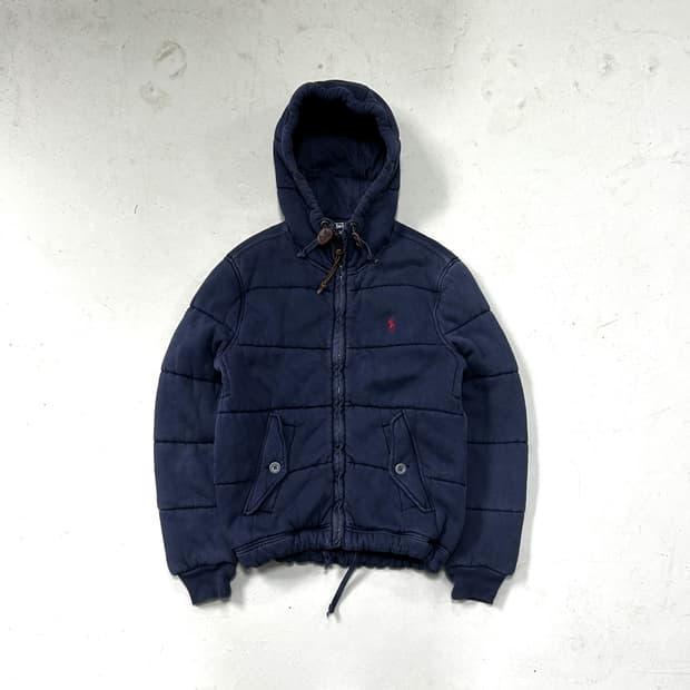 폴로 네이비 퀄팅 패디드 자켓 