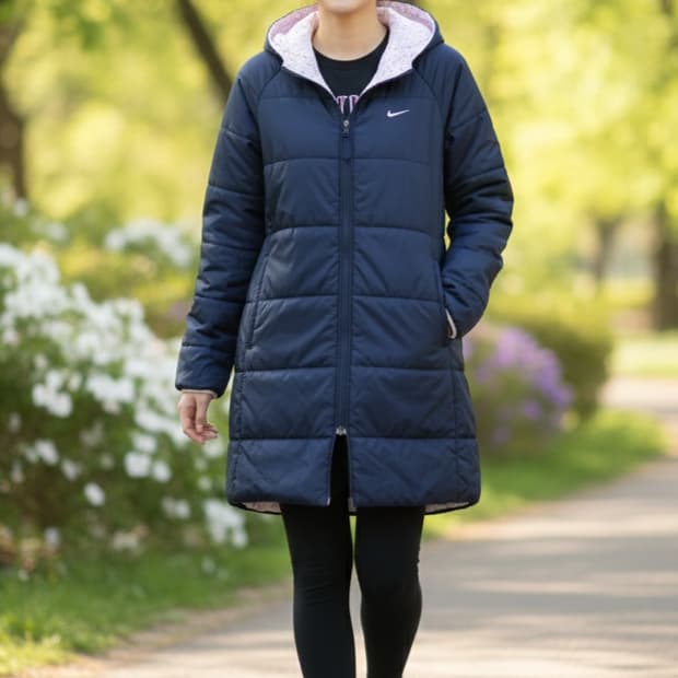 66.나이키 양면 후드패딩