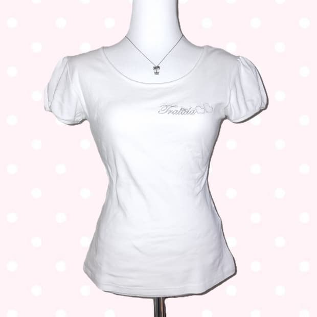 초희귀 tralala 트랄라라 리본 트임 히메갸루 반팔 티 리즈리사계