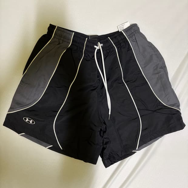 언더아머 반바지 UA 아이콘 컬러블록 쇼츠 블랙 M 사이즈