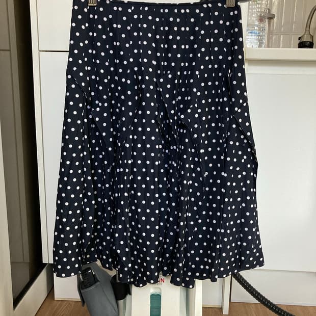 일본빈티지 도트 플리츠 스커트