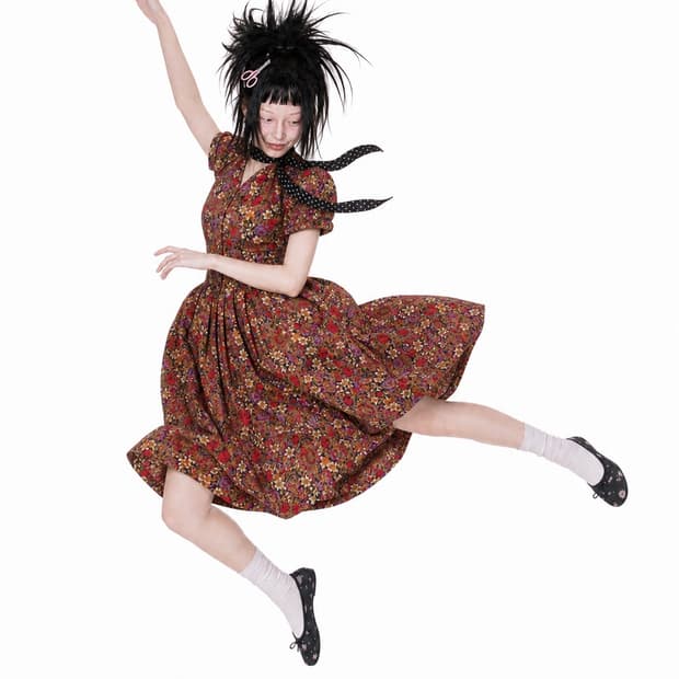 Brown Flower Dress