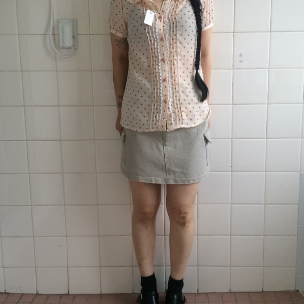 Dot pattern blouse