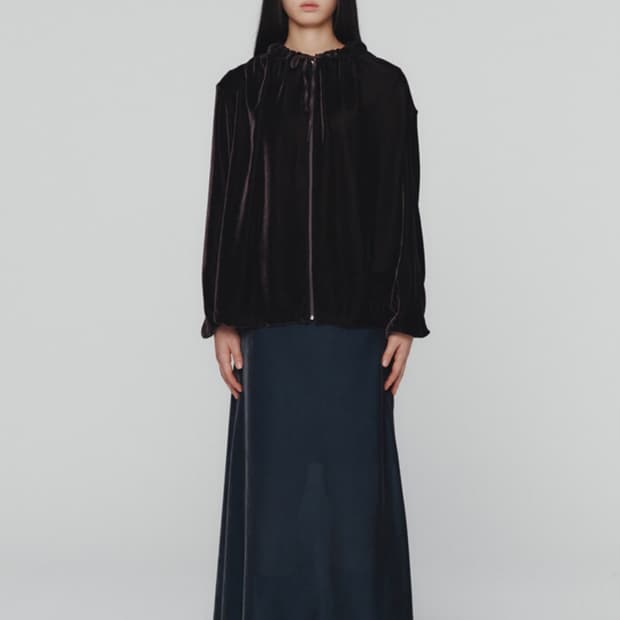 Amomento 아모멘토 맥시 벨벳스커트 다크그린 (0size)