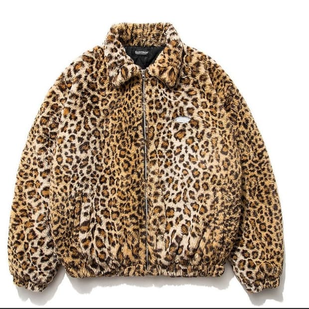 세인트페인 레오파드 퍼자켓