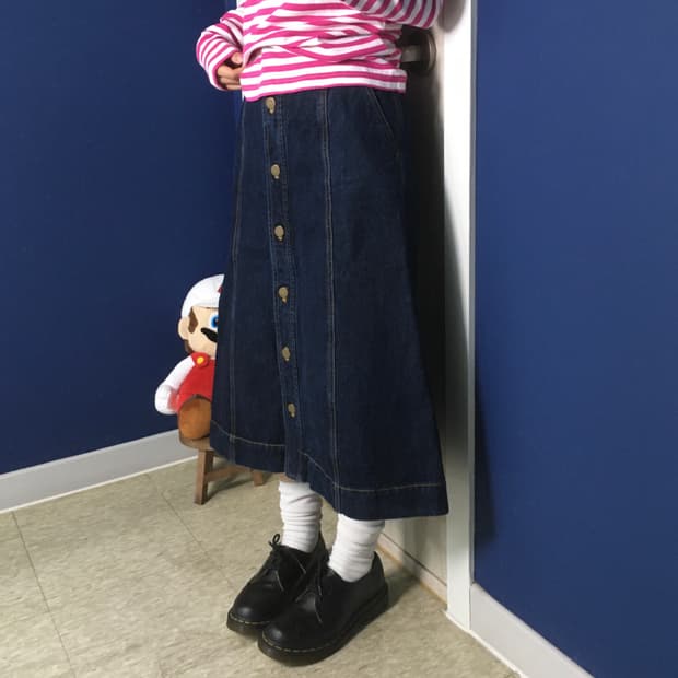 Ray BEAMS denim skirt
