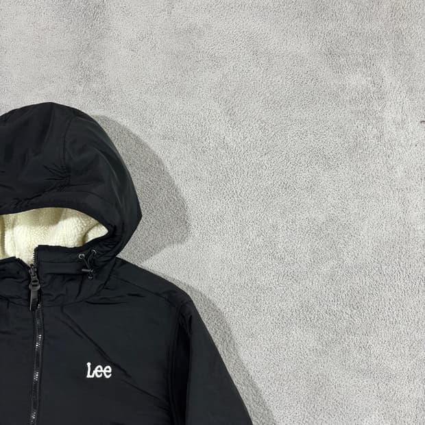 Lee 스몰로고 리버시블 플리스 후드 자켓