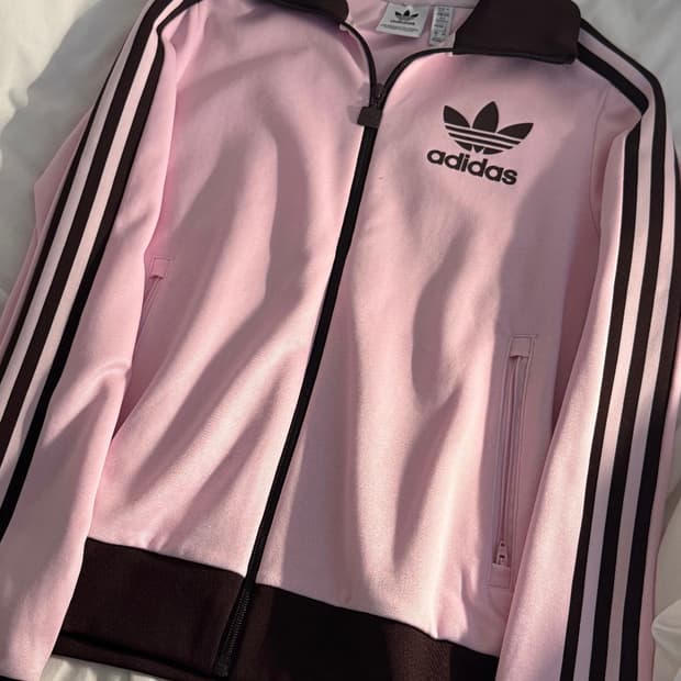 아디다스 베켄바우어 트랙탑 핑크 져지